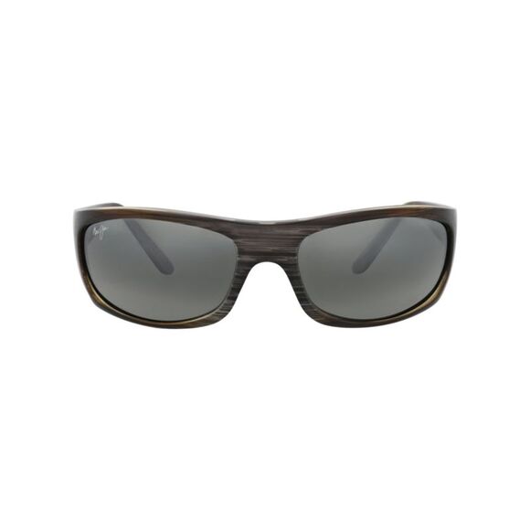 Maui Jim Shield-Frame Nylon Sunglasses Grey Unisex-Adult - Picture 1 of 6